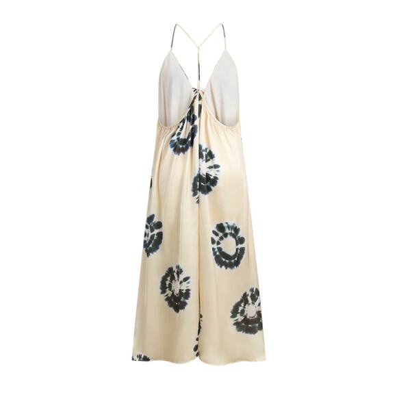 Commense Backless Maxi Dress XS Beige Tie Dye Sleeveless NWT - Coastal Resort